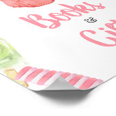 女の子ポップシクル赤ちゃんシャワー本とギフト ポスター (角)