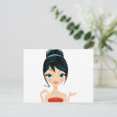 女の子ポートレート ポストカード (スタンド正面)