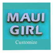 女の子マウイマーメイドグリーン フォトキューブ (正面)