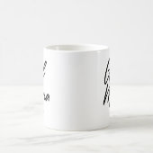 女の子マカスタムマESTミニマル年ママ母ママ コーヒーマグカップ (中央)