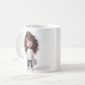 女の子マグ コーヒーマグカップ (正面左)