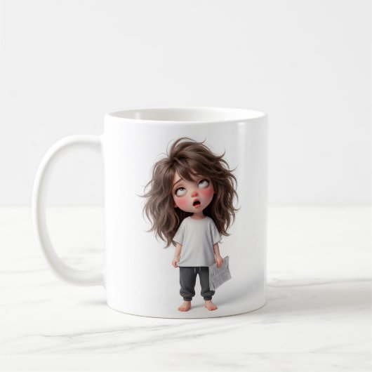 女の子マグ コーヒーマグカップ (左)
