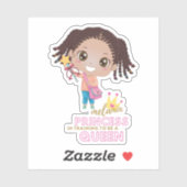 女の子メラニンプリンセストレーニングクイーンカワイイ シール (シート)