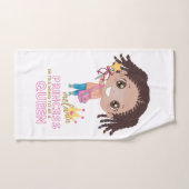 女の子メラニンプリンセストレーニングクイーンカワイイ ハンドタオル (ハンドタオル)