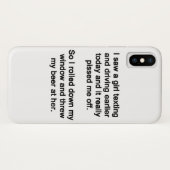 女の子メールや文字を打つ Case-Mate iPhoneケース (裏面(横))