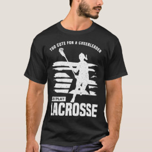 女の子ラクロス用スティックシックウォメンズラクロスシャツ Tシャツ