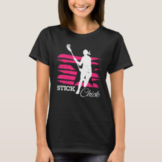 女の子ラクロス用スティックチックウォメンズラクロスシャツ Tシャツ