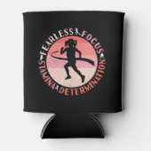 女の子ランニングの心 – フォーカスフィアレスランナー 缶クーラー (正面)