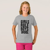 女の子ルール男の子のTシャツ Tシャツ (正面フル)
