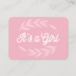 女の子レトロタイポグラフィ 名刺