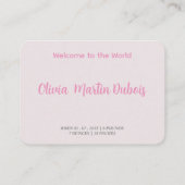 女の子レトロタイポグラフィ 名刺 (裏面)