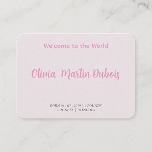 女の子レトロタイポグラフィ 名刺 (裏面)