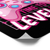 女の子レベルのロック解除ビデオゲーム誕生日ギフトガールズ ポスター (角)