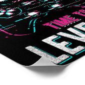 女の子レベルアップビデオゲーム誕生日パーティギフトガールズ ポスター (角)