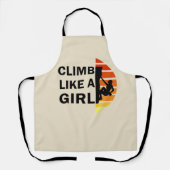 女の子ロックの登山 エプロン (正面)