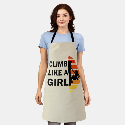 女の子ロックの登山 エプロン (着用した状態)