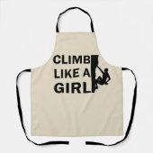女の子ロックの登山 エプロン (正面)