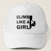 女の子ロックの登山 キャップ (正面)