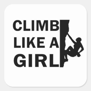 女の子ロックの登山 スクエアシール