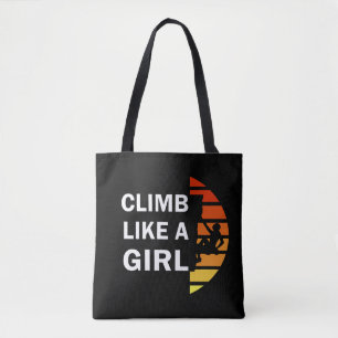 女の子ロックの登山 トートバッグ