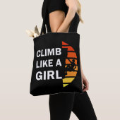 女の子ロックの登山 トートバッグ (クローズアップ)