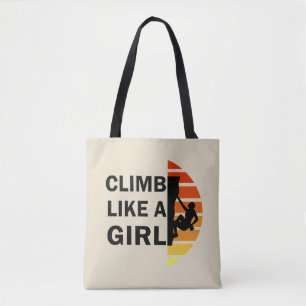 女の子ロックの登山 トートバッグ