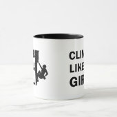 女の子ロックの登山 マグカップ (中央)