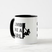 女の子ロックの登山 マグカップ (正面左)