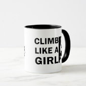 女の子ロックの登山 マグカップ (正面右)