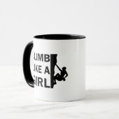女の子ロックの登山 マグカップ (正面左)