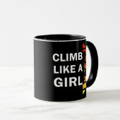 女の子ロックの登山 マグカップ (正面右)
