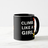 女の子ロックの登山 マグカップ (正面右)