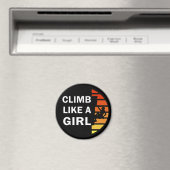 女の子ロックの登山 マグネット (インサイチュ (食洗機))