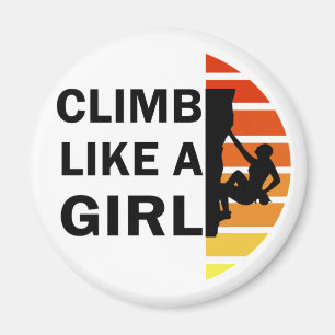 女の子ロックの登山 マグネット
