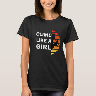 女の子ロックの登山 Tシャツ