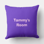 女の子ロボットキャプテンゾーイピンクドレスパーソナライズ クッション (裏面)