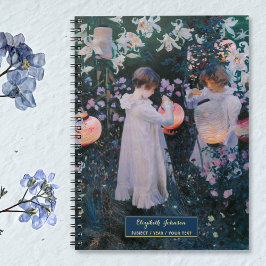 女の子ヴィンテージエレガントアートスクリプト金ゴールド名スケッチ ノートブック