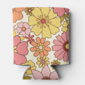 女の子ヴィンテージピンクフローラベビーシャワーカスタムだ 缶クーラー (裏面)