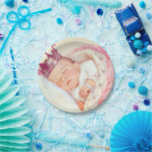 女の子ヴィンテージプリンセスベビーシャワー ペーパープレート (パーティー)