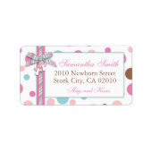 女の子住所 シールFP ラベル (正面)