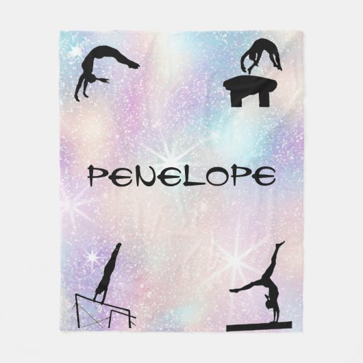 女の子体操イベントスパークリーブケット フリースブランケット (正面)