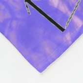 女の子体操イベントスモーキーパープル抽象芸術 フリースブランケット (角)