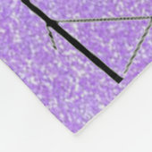 女の子体操イベントパープルグリッター フリースブランケット (角)