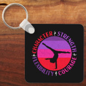 女の子体操キャラクター強さ勇気 キーホルダー (正面)