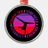 女の子体操キャラクター強さ勇気 メタルオーナメント (正面)