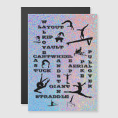 女の子体操スキルクロスワードシャイニーシルバー (正面/裏面)