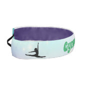 女の子体操フロアルーチングリーンミントヘッドバンド アスレチックヘッドバンド (左)