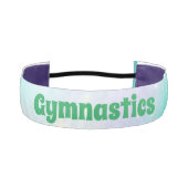 女の子体操フロアルーチングリーンミントヘッドバンド アスレチックヘッドバンド (正面)