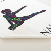 女の子体操ワードアートシャーパブランケット シェルパブランケット (3/4)