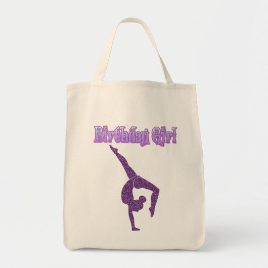 女の子体操誕生日ガール トートバッグ (正面)